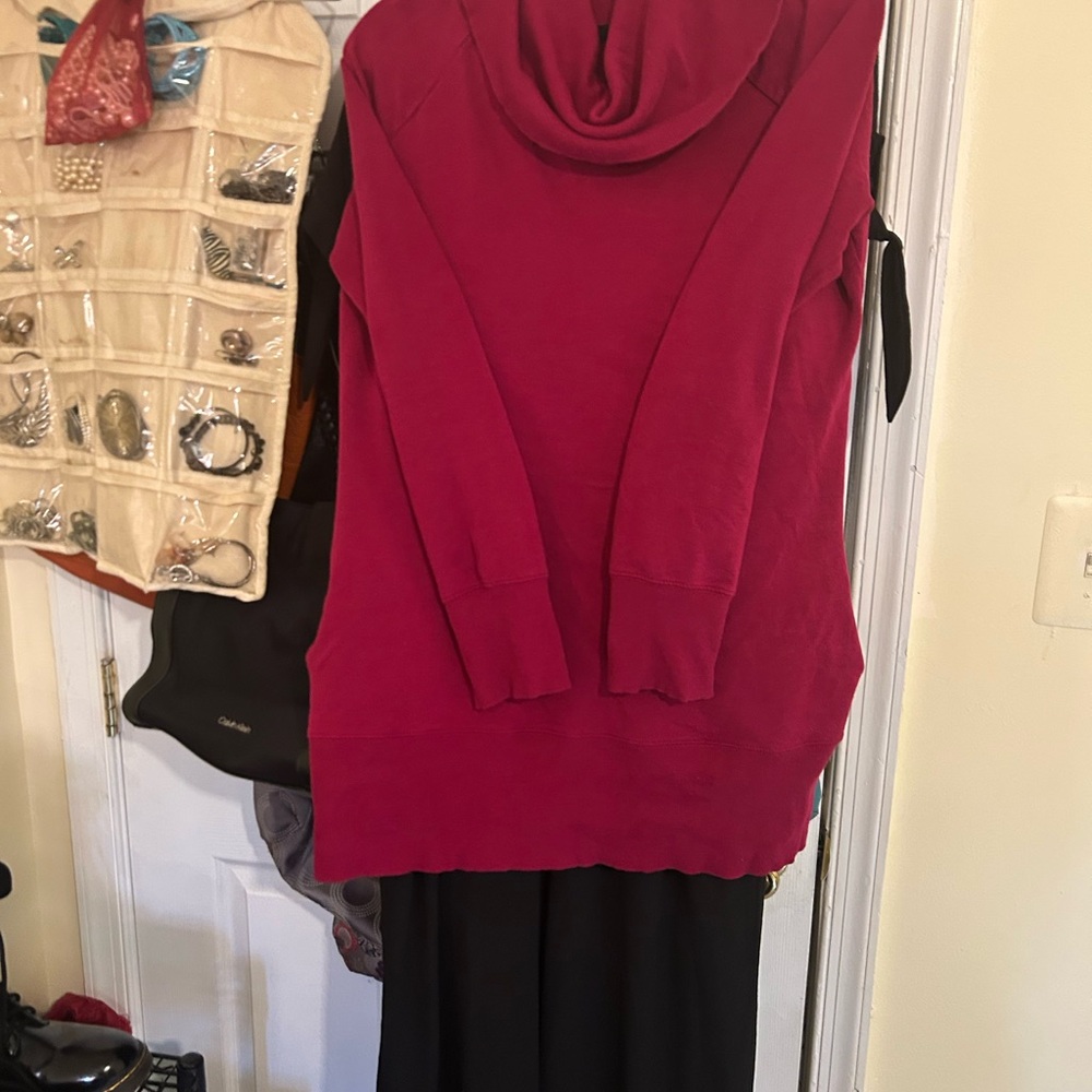 Merona Women's Cowl Neck Sweater in Deep Pink